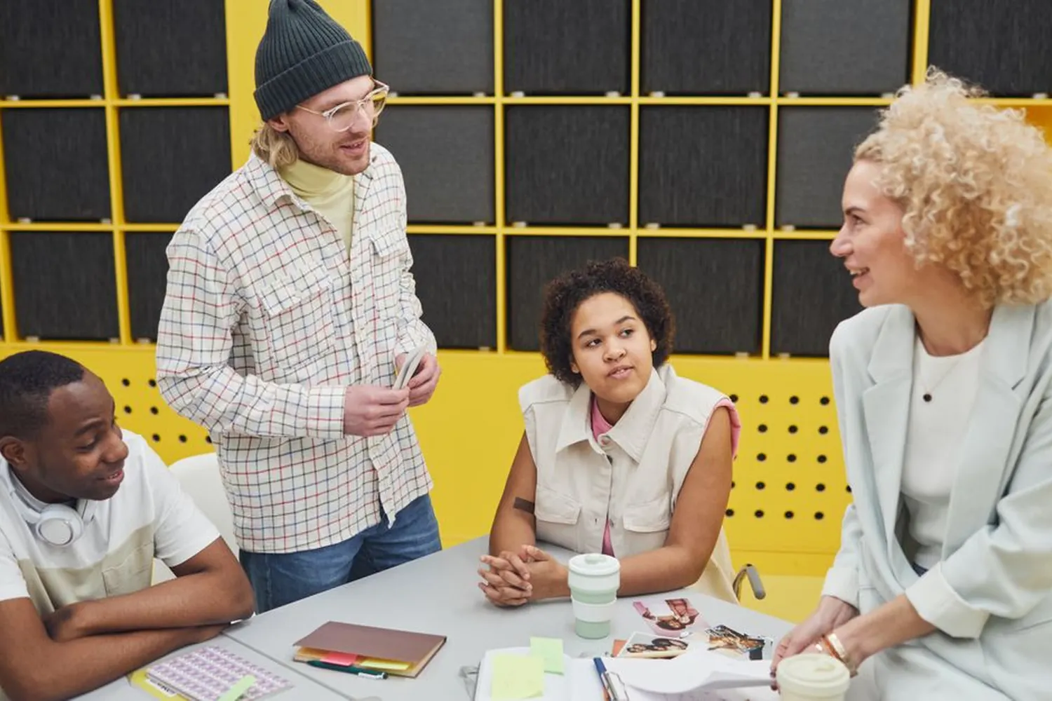 Young founders working together