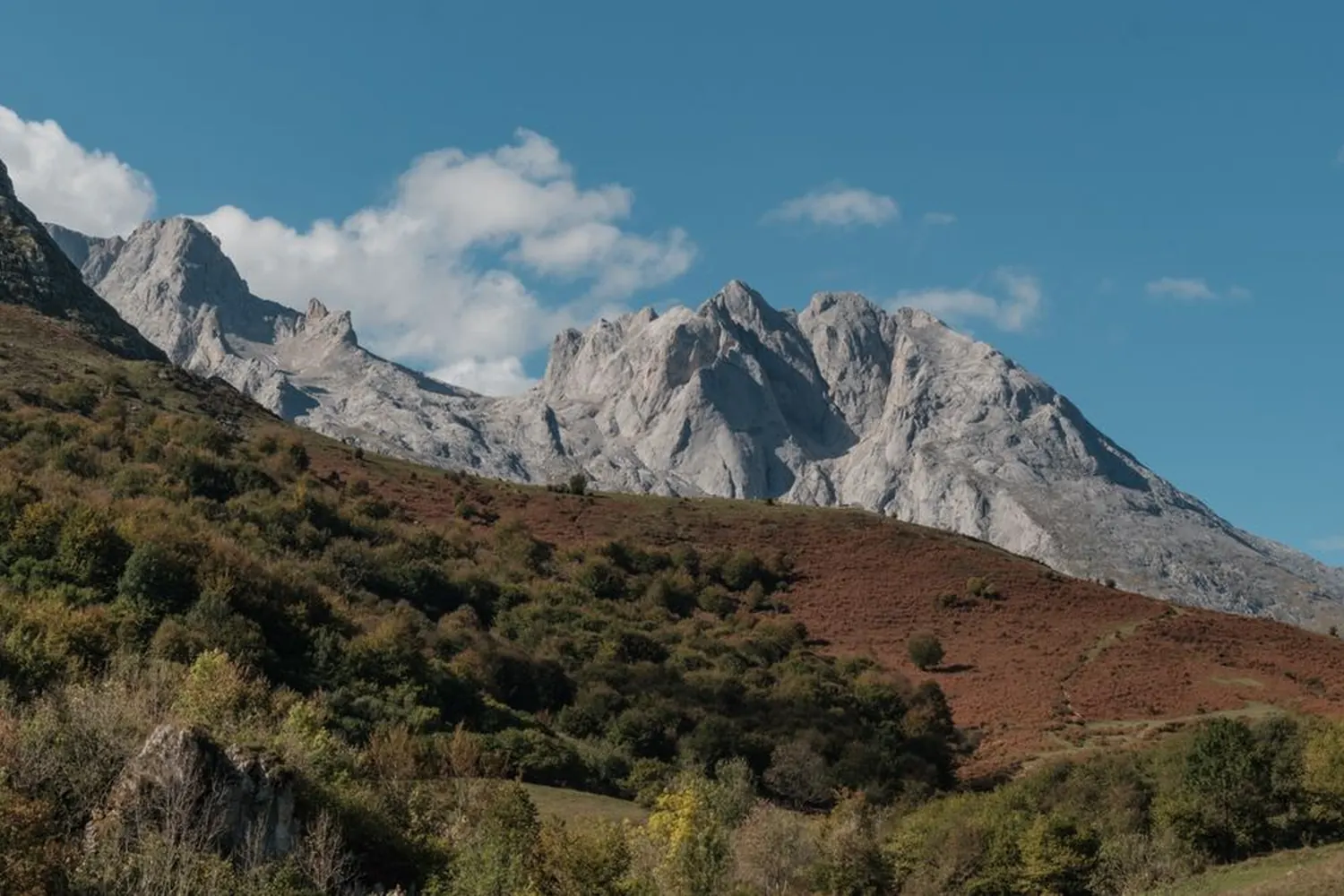 The Picos de Europa mountains in Cantabria